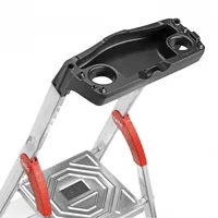 Hailo Bockleiter L60, Alu, mit Arbeitsschale 7 Stufen - Anzahl Stufen: 7 × - Belastbarkeit: 150 kg - Höhe: 230 cm - Produkttyp: Bockleiter