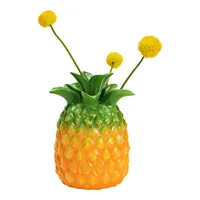 G. Wurm Vase Ananas 21 cm, Gelb/Grün - Assortiert: Nein - Höhe: 21 cm - Detailfarbe: Gelb - Grün - Detailmaterial: Keramik - Grundmaterial: Keramik