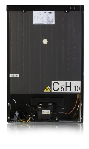 Domo Kühlschrank DO91124 Schwarz, Rechts - Energieeffizienzklasse: D - Bauart: Freistehend - Einbaunormen: Keine - Nutzinhalt Kühlen: 95 l - Nutzinhalt Gefrieren: 13 l - Breite: 55 cm