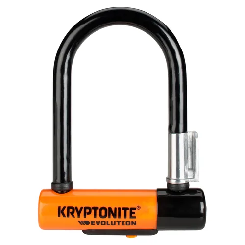 Kryptonite Veloschloss Evolution Mini-5 - Schlossart: Bügelschloss - Länge: 140 mm - Schliesssystem: Schlüssel - Sportart: Velo - Farbe: Orange - Schwarz