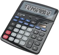 Olympia Bürorechner 2504 - Stromversorgung: Solarbetrieb - Batteriebetrieb - Typ: Bürorechner - Detailfarbe: Grau - Schwarz - Displaytyp: LCD - Anzahl Zeilen: 2 × - Anzahl Stellen: 12 ×
