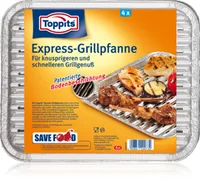 Toppits Grillschale Express 4 Stück - Breite: 22 cm - Länge: 28 cm