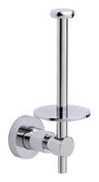 tesa Toilettenpapierhalter Loxx Silber - Befestigung: Kleben - Aufhängevorrichtung: Nein - Anzahl Rollen: 1 - Detailfarbe: Silber - Detailmaterial: Metall - Grundmaterial: Metall