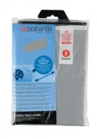 Brabantia Bügelbrettbezug Metalized 124 cm  x 38 cm - Bügelbrettbezug: Baumwolle (CO) - Zubehörtyp: Bügelbrettbezug - Detailfarbe: Silber - Breite max.: 38 cm - Material: Baumwolle - Länge max.: 124 cm