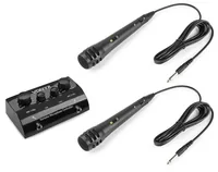 Vonyx Mikrofon-Controller AV430B Schwarz - Anwendungsbereich: Andere - Gesang - Endstufentyp: 2-Kanal - Kühlungstyp: Passiv (ohne Lüfter) - Signalverarbeitung: Analog - Endstufenklassen: Andere - Impedanz: 0 ?