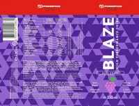 PowerFood Energy Drink Blaze 24 x 330 ml - Nährwertangabe pro: 100 ml - Energiegehalt (in kj): 66 KJ - Energiegehalt (in kcal): 16.5 Kcal - Fett: 0 g - Davon gesättigte Fettsäuren: 0 g - Kohlenhydrate: 1.65 g