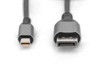 2M 8K MINI DP TO DP CABLE DP 1.4 ALU HOUSING BLACK 60HZ