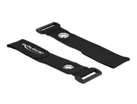 Delock Klettkabelbinder Schwarz 150 mm x 20 mm 5 Stück - Breite: 20 mm - Länge: 150 mm - Ausstattung Kabelmanagement: Wiederverwendbar - Haftend - Produkttyp: Klettkabelbinder - Verpackungseinheit: 5 Stück - Material: Klett