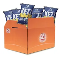 Zweifel KEZZ Chips Pepper and Salt 20 x 35 g - Produkttyp: Nature Chips - Nährwertangabe pro: 100 g - Energiegehalt (in kj): 2013 KJ - Energiegehalt (in kcal): 481 Kcal - Fett: 24 g - Davon gesättigte Fettsäuren: 1.5 g