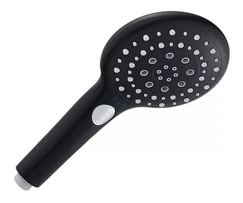 diaqua® Handbrause Dike PCR, 1/2, Schwarz matt - Material: Kunststoff - Farbe Siebplatte: Schwarz - Wassersparend: Ja - Anschluss: 1/2 - Anzahl Strahlarten: 3 - Farbe: Schwarz