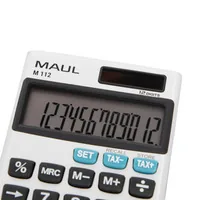 MAUL M112 Taschenrechner Tasche Display-Rechner Silber