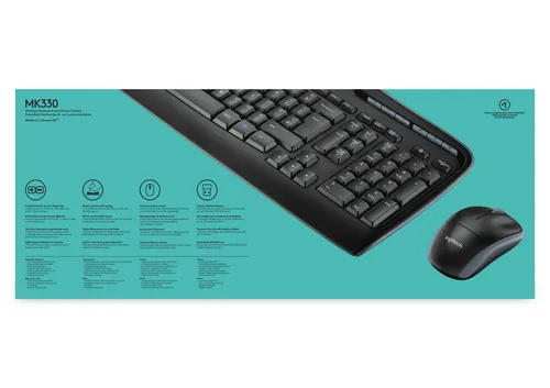 LGN Logitech MK330 Wireless Desktopset US Layout