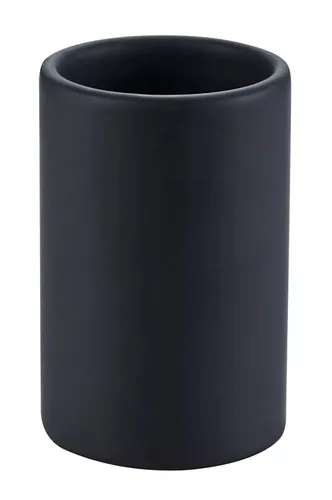 diaqua® Zahnputzbecher Zylo Schwarz - Detailfarbe: Schwarz - Detailmaterial: Keramik - Grundmaterial: Keramik