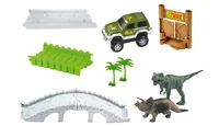 Amewi Magic Traxx Bahn Dino-Park Mini Set mit Brücke - Themenwelt: Neutral - Fahrzeugtyp: Offroader - Altersempfehlung ab: 6 Jahren - Sandkastentauglich: Nein