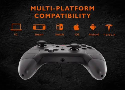 Deltaco Gaming GAM-183 Gaming Controller Black Bluetooth/USB Joystick + engine control lever Nintendo Switch