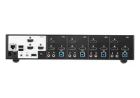 ATEN KVM Switch 4P USB3.0 4K DP Triple View KVMP S