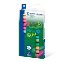 STAEDTLER Wandtafelkreide farbig 12St Etui