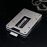 Aviator Wallet Slide Silver Aluminium