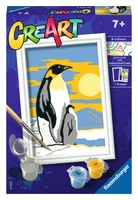 Ravensburger Malset CreArt: Penguin Family - Altersempfehlung ab: 7 Jahren - Motiv: Pinguin