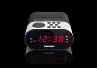 Lenco CR-07 Clock Black, White