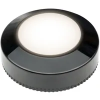 Star Trading Unterbauleuchte LED Nachtlicht, Ø 6.9 cm, Schwarz - Betriebsart: Batteriebetrieb - Gesamtleistung: 0.55 W - Dimmbar: nicht dimmbar - Lichtfarbe: Warmweiss (WW) - Zusätzliche Ausstattung: Ein/Aus-Schalter - Farbtemperatur Kelvin: 3000 K