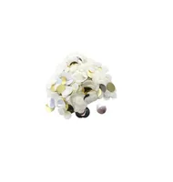 Rico Design Streudeko 20 g Konfetti, Weiss Mix - Motiv: Ohne Motiv - Material: Folie - Papier - Detailfarbe: Silber - Weiss - Gold