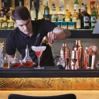Paderno Cocktail-Doppelmass 40/20 ml, Gold - Materialtyp: Metall - Material: Edelstahl - Detailfarbe: Gold - Set: Nein - Fassungsvermögen: 0.02 l - 0.04 l - Betriebsart: Manueller Betrieb