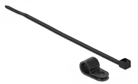 Delock Befestigungsschelle 9,5 mm mit Kabelbinder L 200 x B 4,8 schwarz