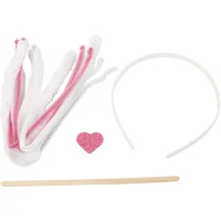 Creativ Company Bastelset Mini Haarreif 1 Stück - Verpackungseinheit: 1 Stück - Material: Wolle - Plastik - Holz - Detailfarbe: Mehrfarbig - Produkttyp: Bastelset