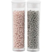 Creativ Company 68691 beads Seed bead Glass Grey, Rose