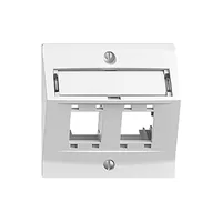 Feller EDIZIOdue Montageset R&M freenet 2-fach leer - Detailfarbe: Weiss - Montage: Unterputz - E-Nr.: 878116000 - Serie: EDIZIOdue - Schirmung: Nein - Schnittstellen: 2x RJ-45