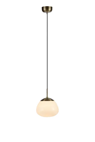 Markslöjd Pendelleuchte Rise, Ø 25 cm, E27, Antique/Weiss - Betriebsart: Netzbetrieb - Lampensockel: E27 - Farbtemperatur Kelvin: Je nach Leuchtmittel - Gesamtleistung: 40 W - Farbwiedergabeindex CRI: 0 - Dimmbar: nicht dimmbar