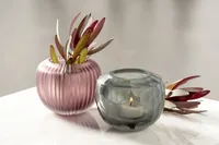 Leonardo Vase Bellagio 10 cm, Anthrazit - Assortiert: Nein - Höhe: 10 cm - Detailfarbe: Anthrazit - Detailmaterial: Glas - Grundmaterial: Glas