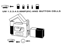 Velleman Batterietester im Taschenformat - Batterietyp: 6LP3146 / 9V E-Block / 9V - Knopfzelle - LR03 / AAA / Micro - LR14 / C / Baby - LR20 / D / Mono - LR6 / AA / Mignon - Zubehörtyp: Prüfgerät