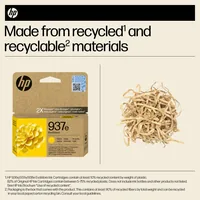 HP 937e EvoMore Yellow Original Ink Cartridge cartouche d'encre 1 pièce(s) Rendement élevé (XL)