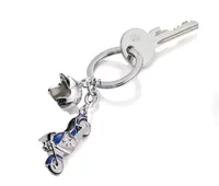 TROIKA KR13-23/CH key ring/case Keyring Blue, Silver