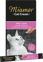 Miamor Katzen-Snack Malt Cream, 6 x 15 g - Snackart: Flüssig - Tierbedürfnis: Verdauung - Magen & Darm - Gewichtskontrolle - Geschmacksrichtung: Fleischerzeugnis - Zertifikate: Keine Zertifizierung - Fleischsorte: Fleischerzeugnis - Packungsgrösse: 90 g