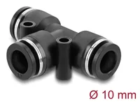 Pneumatik Steckverbinder 10 mm mit zwei Befestigungslöchern T-Form