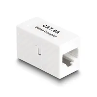 Delock Kupplung RJ45 - RJ45, Cat.6A, UTP 1 Stück - Zubehörtyp: Kupplung - Detailfarbe: Weiss