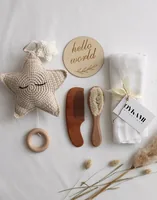 Oykami Geschenkset Chelsea - Material: Baumwolle - Holz - Detailfarbe: Beige - Weiss