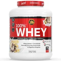 All Stars Pulver Whey 100% Banane 2270 g - Produktionsland: Deutschland - Anwendungszweck: Muskelaufbau - Einnahme: Nach Aktivität - Vor Aktivität - Nachhaltigkeit: Nicht angegeben - Gewicht pro Einheit: 2270 g - Produkttyp: Protein-Pulver