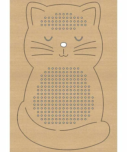 URSUS Stickset Kreuzstich Tiere 14.5 x 20 cm, 24 Stück - Detailfarbe: Braun - Produktart: Stickkarton