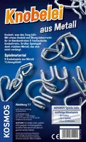 Kosmos Knobelspiel Knobelei aus Metall - Sprache: Deutsch - Kategorie: Geschicklichkeitsspiel - Altersempfehlung ab: 8 Jahren - Min. Anzahl Spieler: 1 - Max. Anzahl Spieler: 2