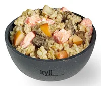 kyli Nassfutter Complete Menu Salmon, 150 g - Tierbedürfnis: Haut & Fell - Verdauung - Magen & Darm - Geschmacksrichtung: Fisch - Zertifikate: Keine Zertifizierung - Fleischsorte: Lachs - Packungsgrösse: 150 g - Futtereigenschaft: Ohne künstliche Zusätze 