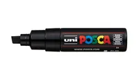 Uni Permanent-Marker POSCA 8 mm Schwarz - Strichstärke: 8 mm - Verpackungseinheit: 1 Stück - Oberfläche: Karton - Metall - Kunststoff - Holz - Keramik - Stein - Glas - Textil - Papier - Set: Nein - Detailfarbe: Schwarz - Eigenschaft-Stift: Lichtbeständig 