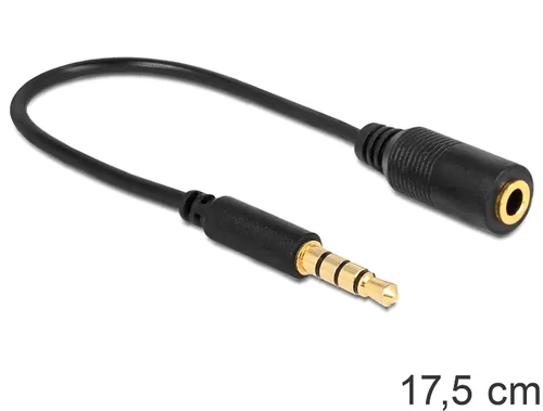 DELOCK Klinke Adapter 3,5mm 4pin -> 3,5mm 4pin StBu