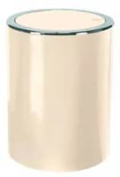 Kleine Wolke Clap 5 L Round Acrylonitrile butadiene styrene (ABS), Plastic Beige, Silver