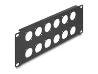 DeLOCK 10″ D-Type Patch Panel 12 port 2U black