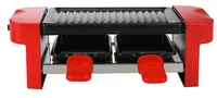 OHMEX Mini RCL-40 2 Personen - Anzahl Personen: 2 - Funktionen: Grill - Raclette - Connect-System: Nein - Grillplatte: Metall - Pfännchenablage: Ja