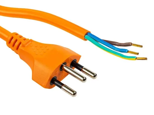 FURBER.power Anschlusskabel OE-T12 1.8 m Orange - Anzahl Leiter: 3 - Detailfarbe: Orange - Kinderschutz: Ja - Steckereigenschaften: Angespritzt - Steckertyp Ausgang: Offen - Leiterquerschnitt: 1 mm²